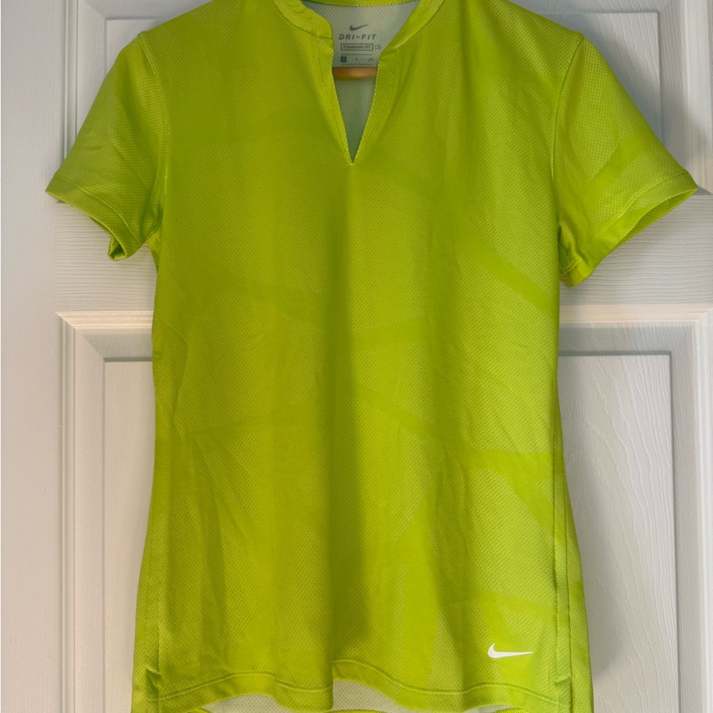 Nike Women's Bright Green Dri-FIT Tee